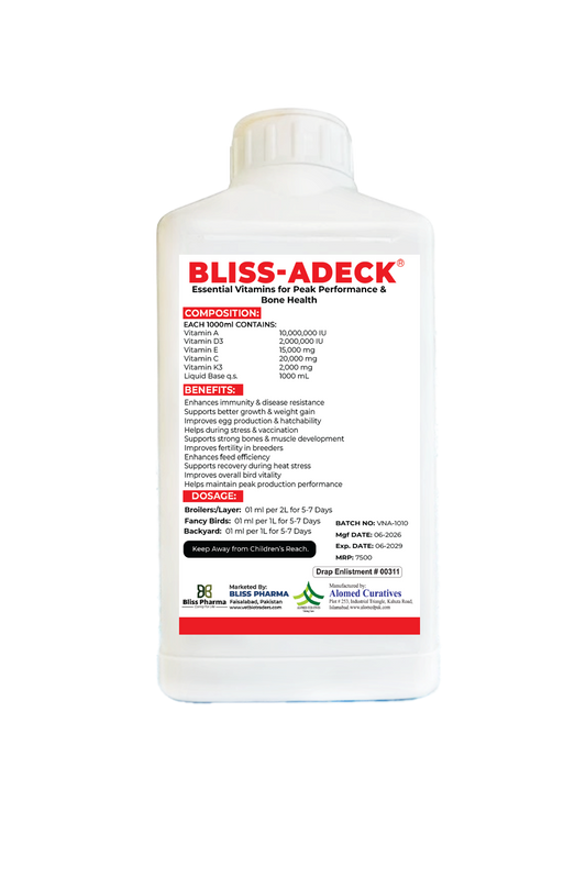 BLISS-ADECK – Multivitamin A, D3, E, C & K3 – 1000ml