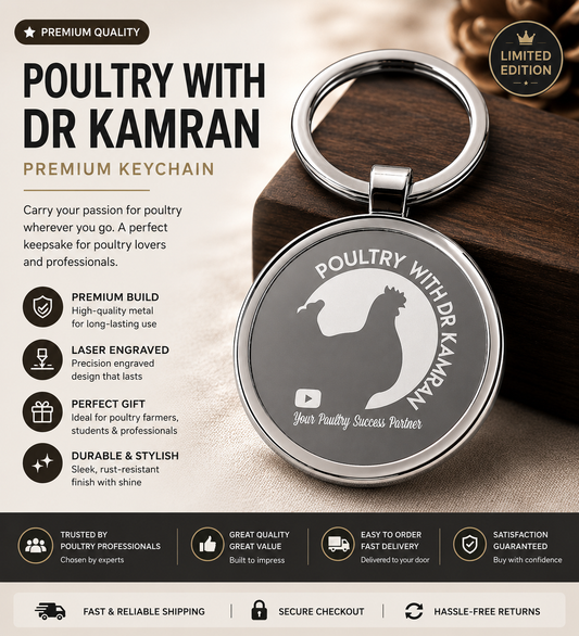Official Poultry with Dr Kamran Keychain | For Poultry People